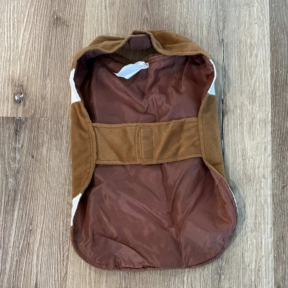 Brown and White Dog Football Costume‎